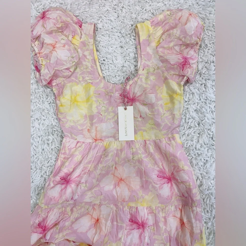 NWT $595 LoveShackFancy Karalie Cotton-silk Maxi Dress - Picture 7 of 10